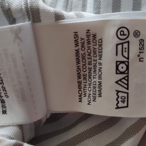 NWT Polo Ralph Lauren Classic Fit Size XL Grey White Stripe Button Down Shirt - Picture 12 of 14